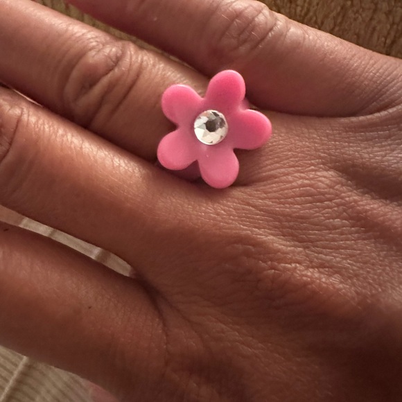 🌺 Pink Flower Ring - Picture 1 of 4